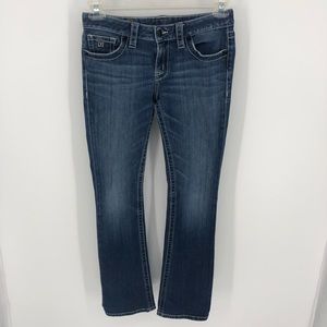 D9 Slick rhinestone pocket jeans